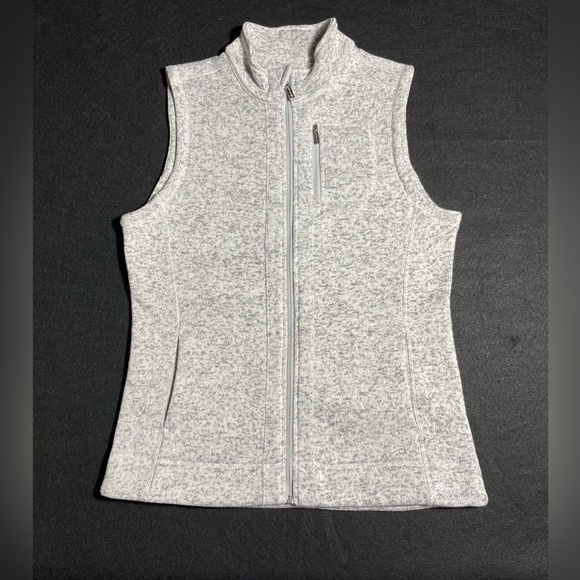 Calvin Klein Fleece Gray Zip-Up Vest 🖤 Size Medium - Picture 1 of 8